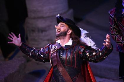 A scene from Cyrano De Bergerac